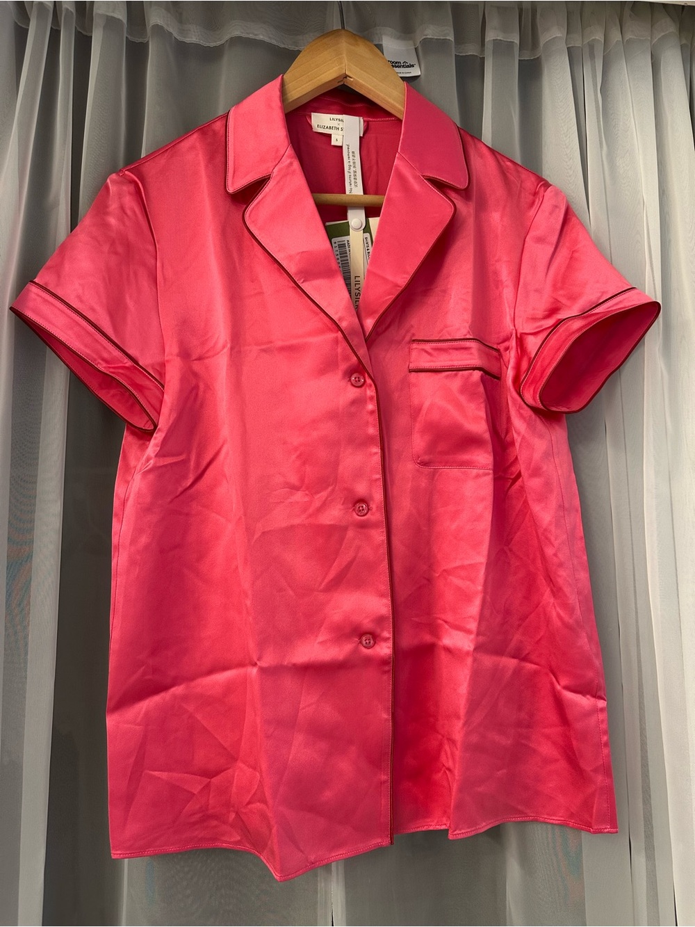 Lilysilk x Elizabeth Stewart silk shirt